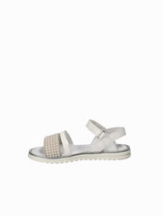 Sandali con strappi Bianco Melania