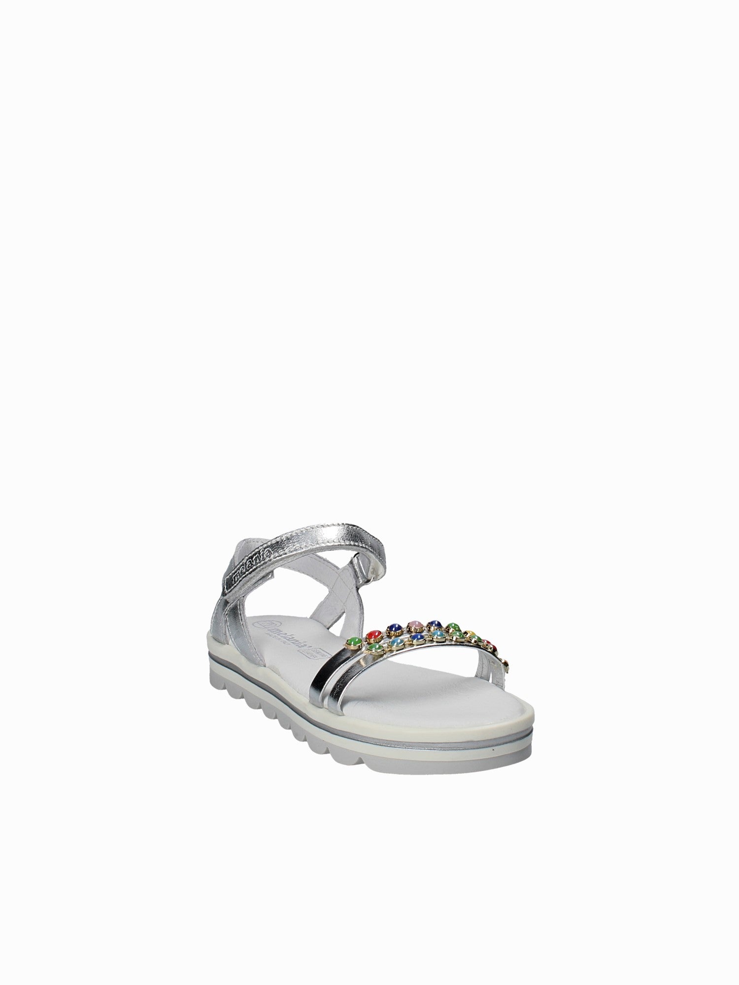 Sandali con strappi Grigio Melania