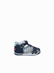 Sandali con strappi Blu Melania