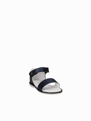 Sandali con strappi Blu Melania