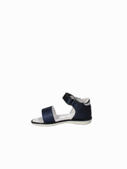 Sandali con strappi Blu Melania