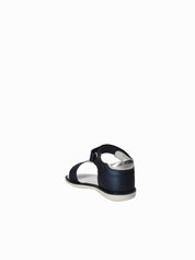 Sandali con strappi Blu Melania