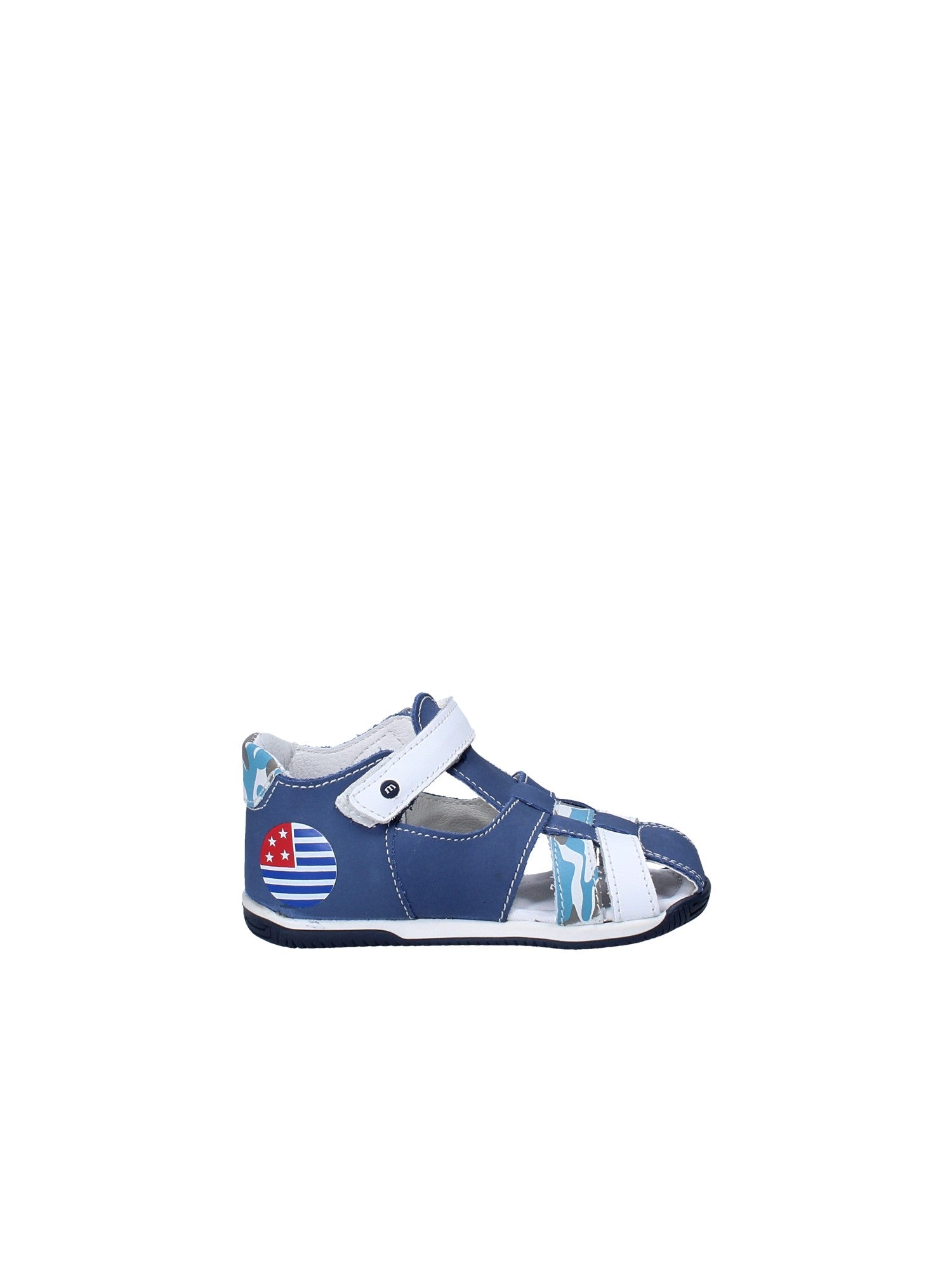 Sandali con strappi Blu Melania