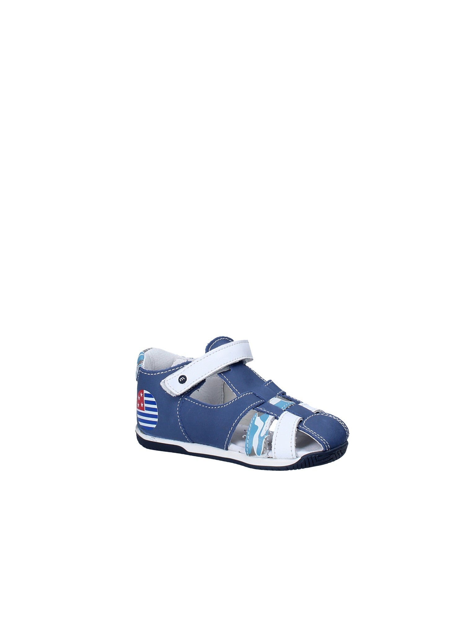 Sandali con strappi Blu Melania