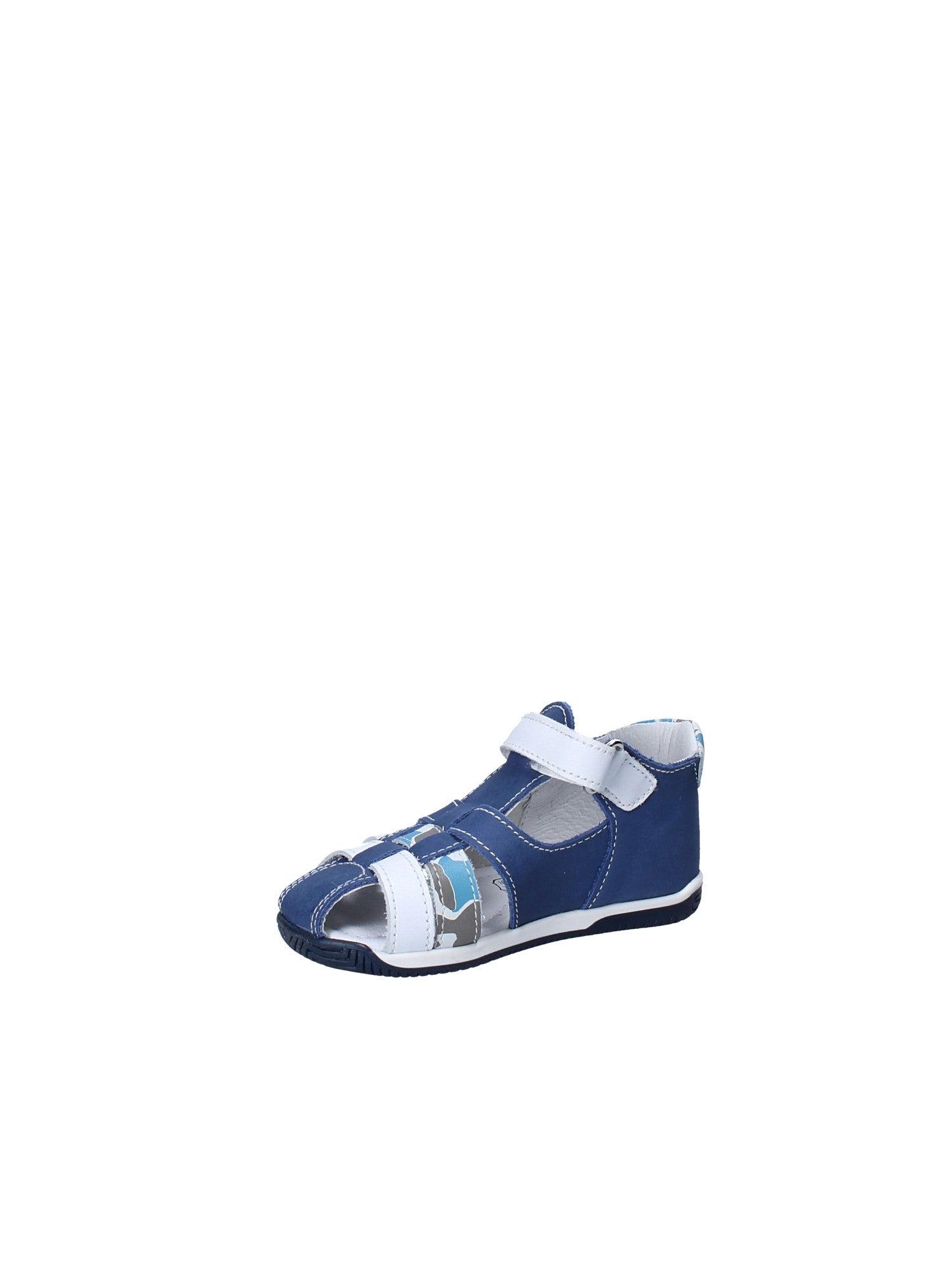Sandali con strappi Blu Melania