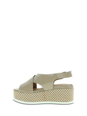 Sandali zeppa Beige Marco Ferretti