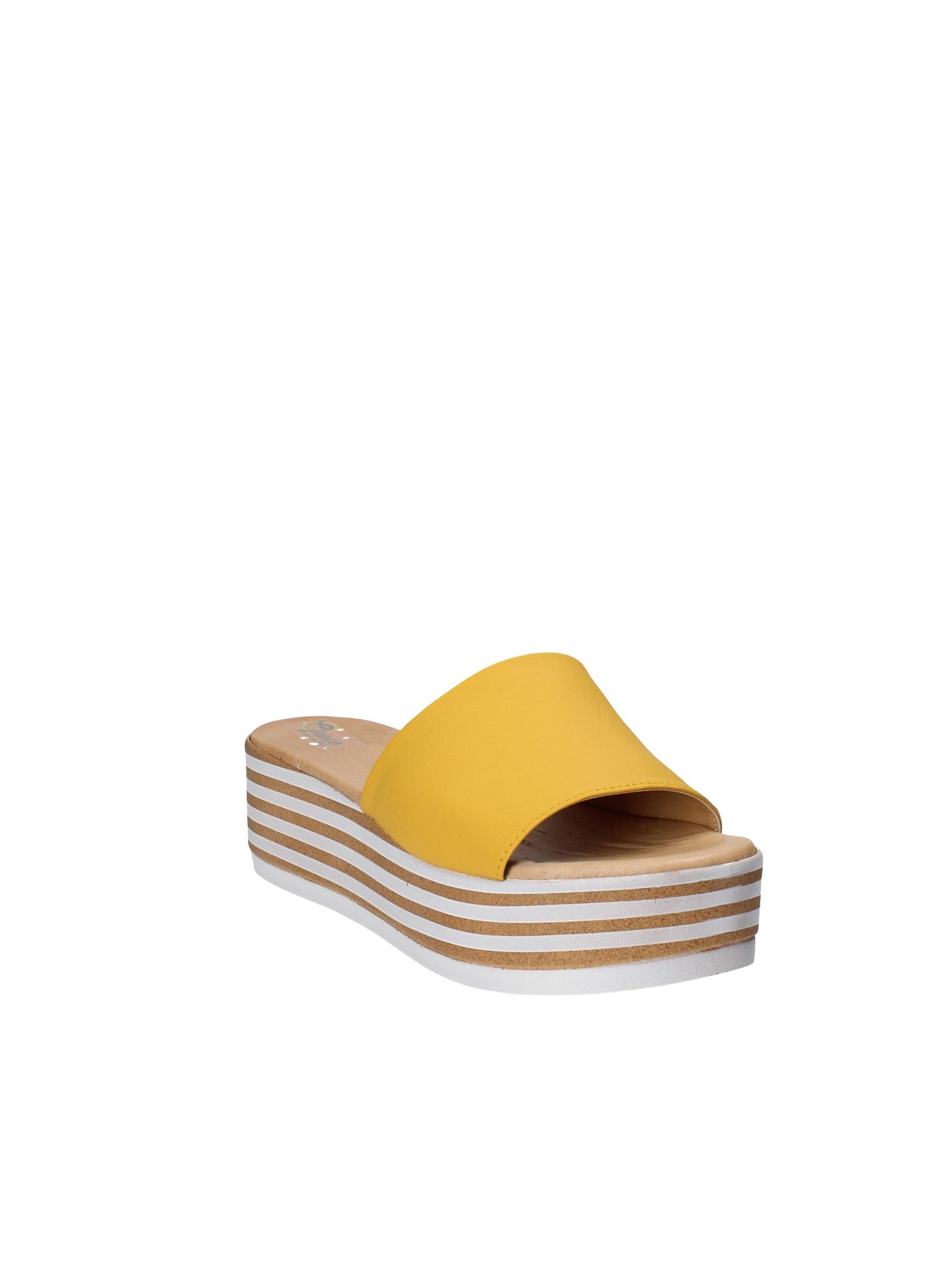 Sandali zeppa Giallo Grace Shoes