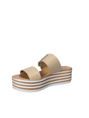 Sandali zeppa Beige Grace Shoes