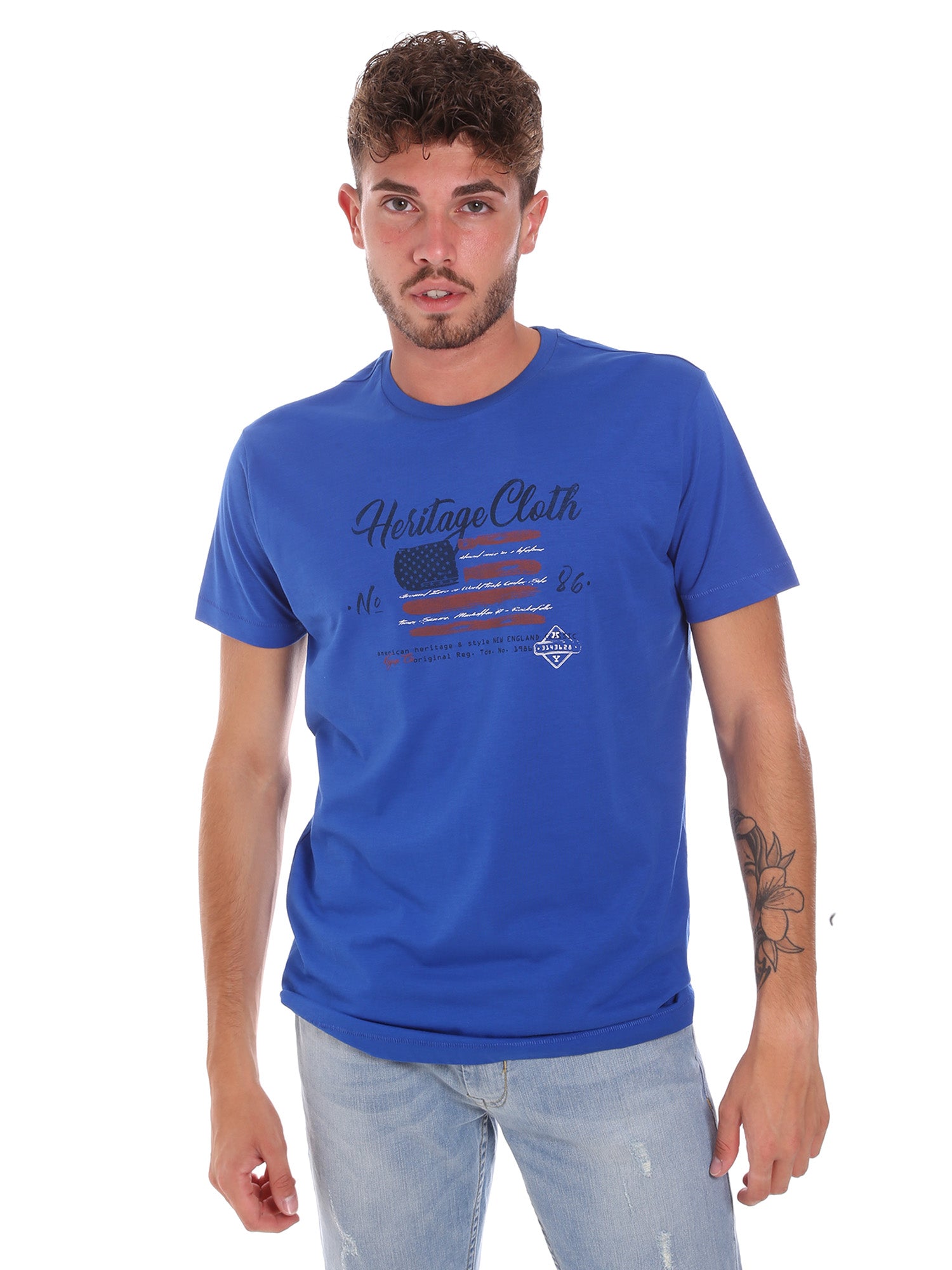 T-shirt Blu Key Up