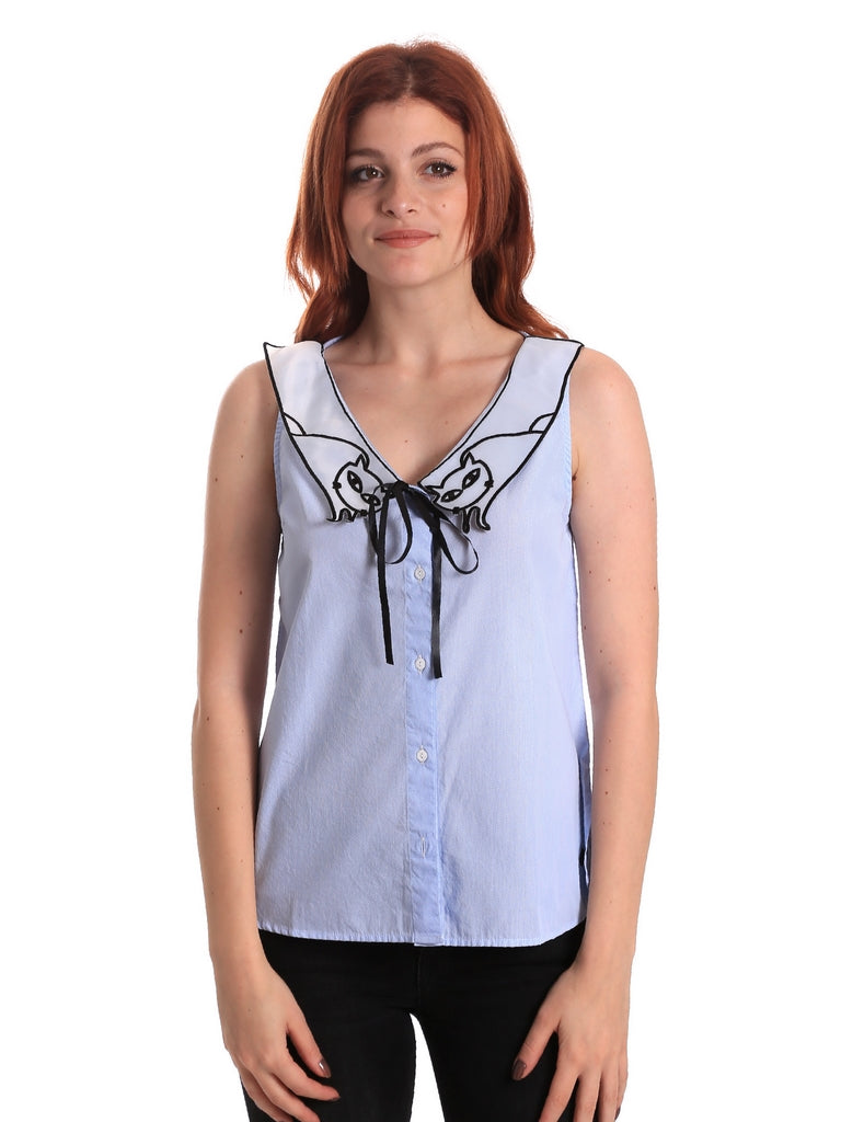 Top e canotte Blu Fornarina