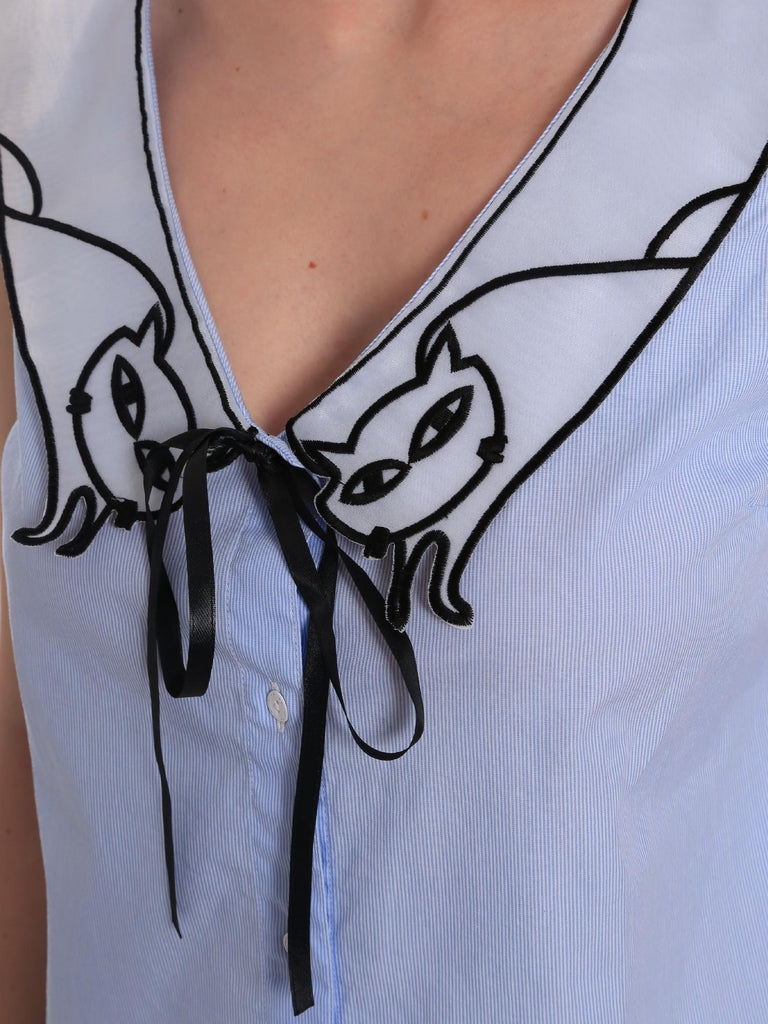 Top e canotte Blu Fornarina