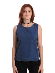 Top e canotte Blu Fornarina