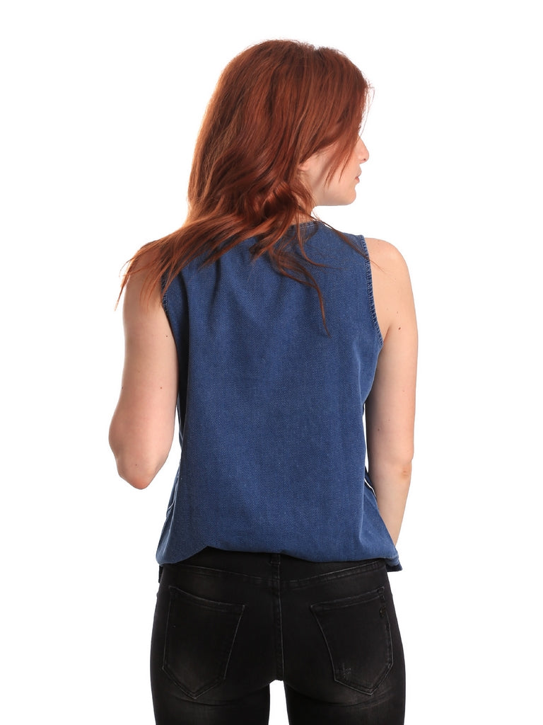 Top e canotte Blu Fornarina