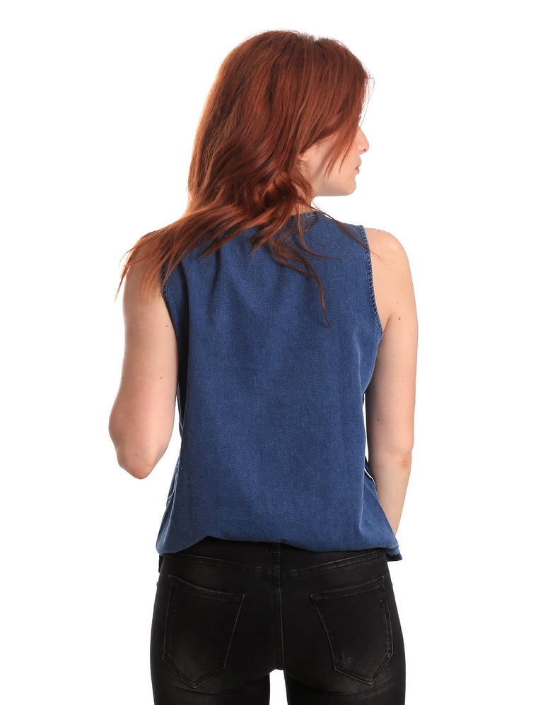 Top e canotte Blu Fornarina