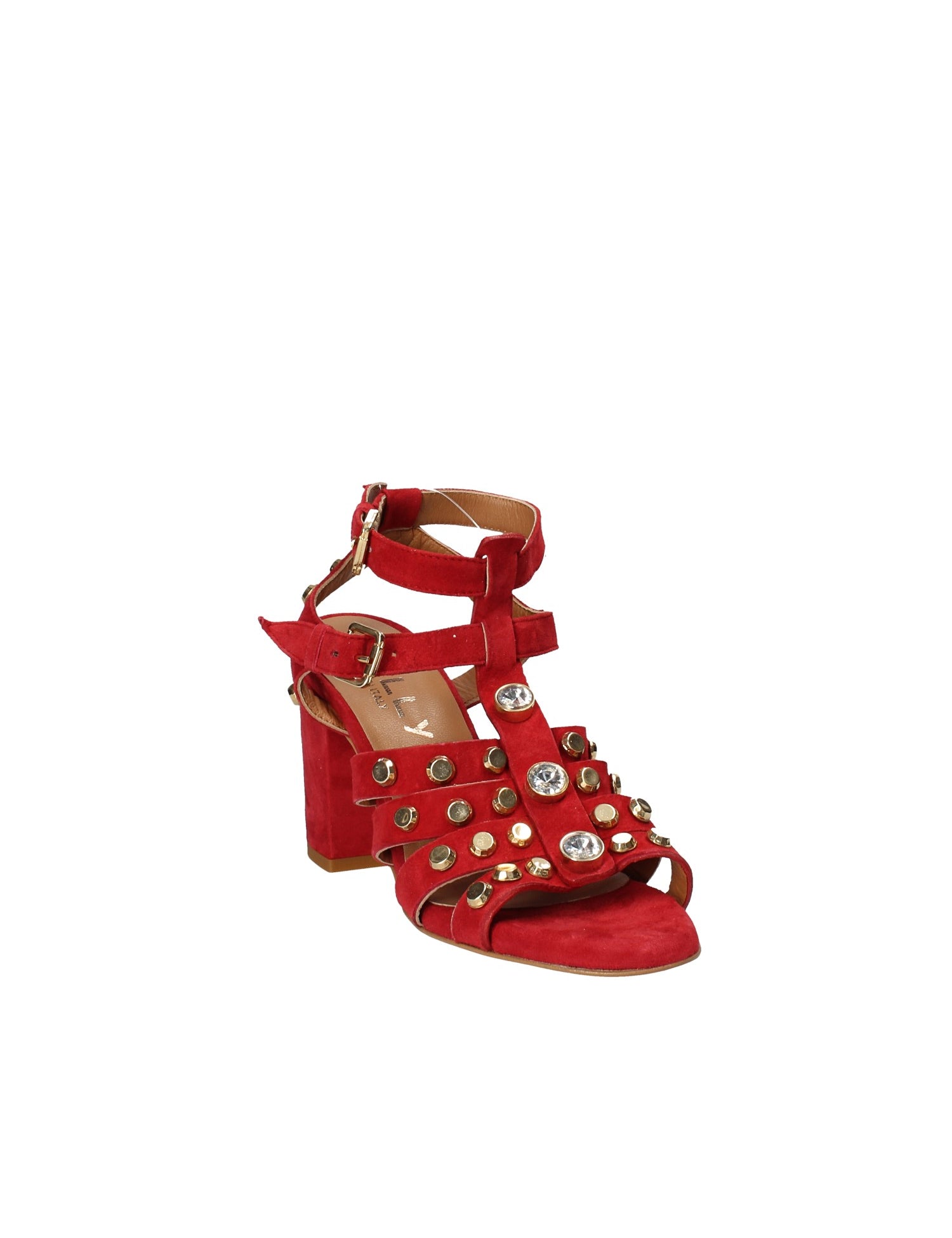 Sandali tacco Rosso Mally