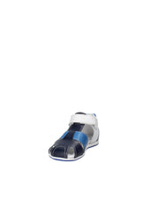 Sandali con strappi Blu Melania