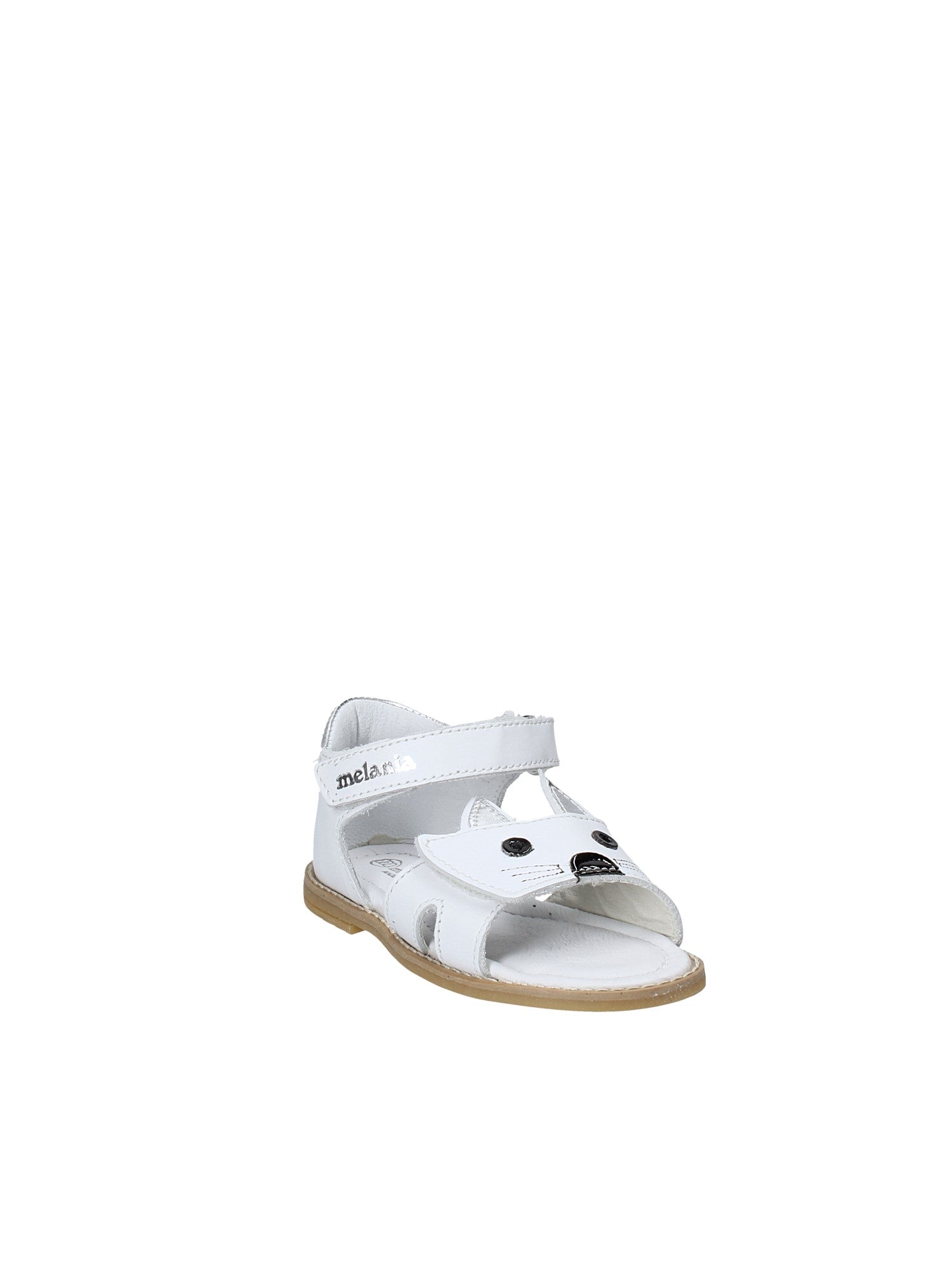 Sandali con strappi Bianco Melania