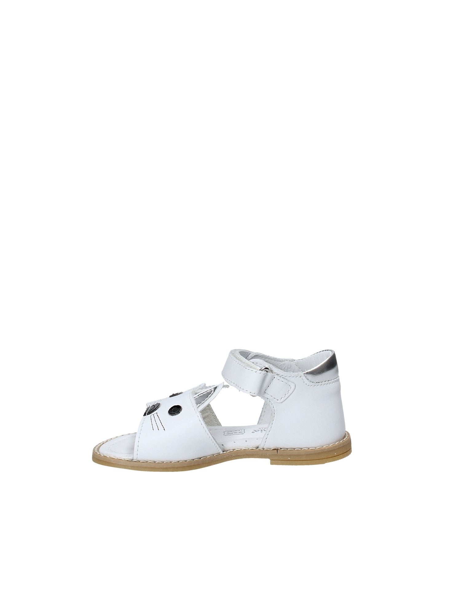 Sandali con strappi Bianco Melania
