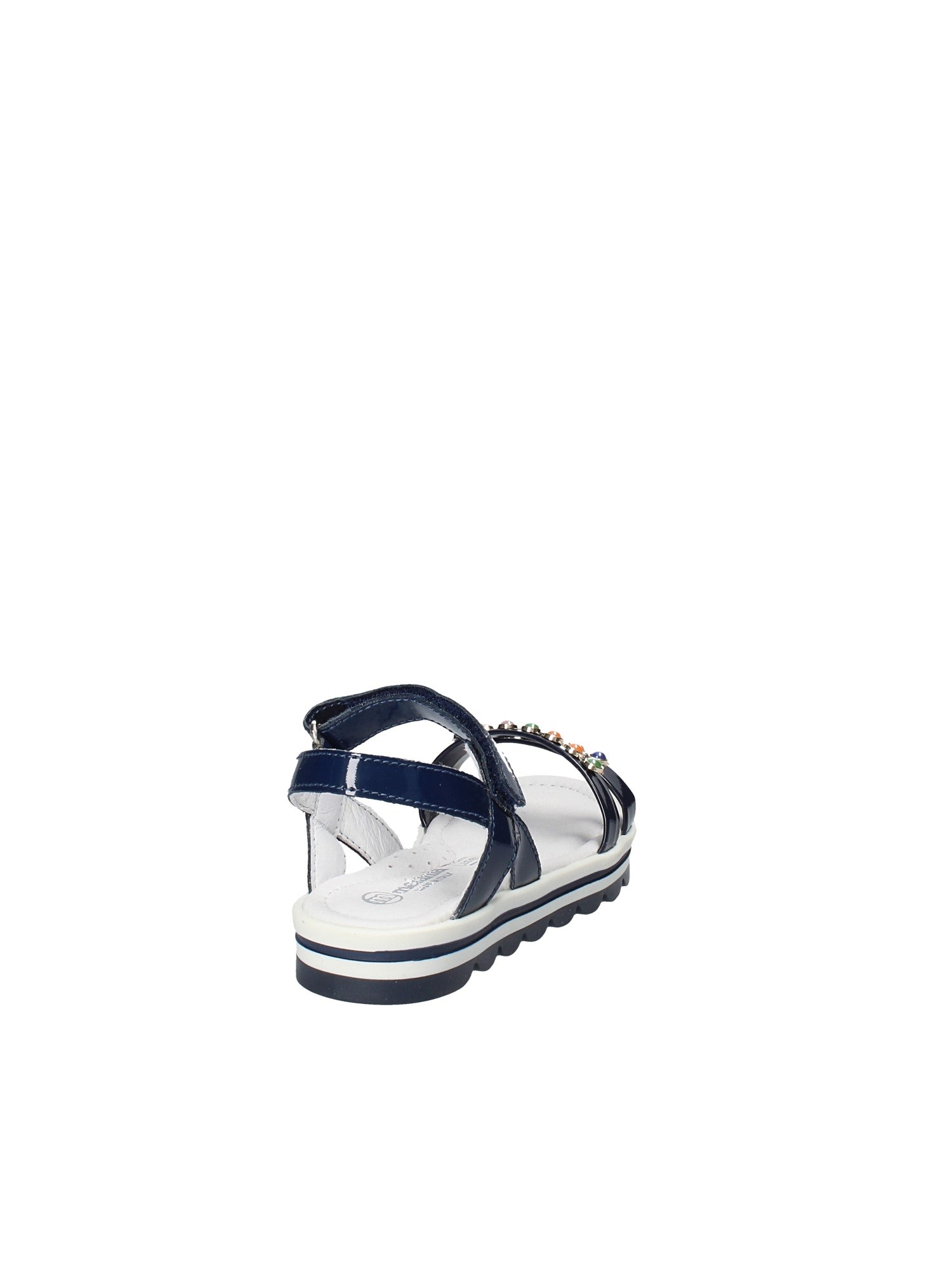 Sandali con strappi Blu Melania