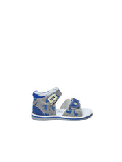 Sandali con strappi Blu Melania