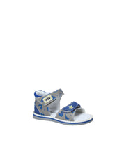 Sandali con strappi Blu Melania