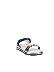 Sandali con strappi Blu Melania