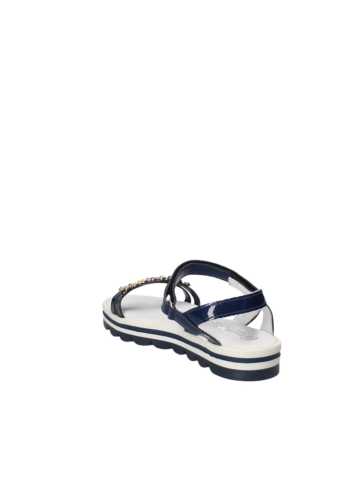 Sandali con strappi Blu Melania