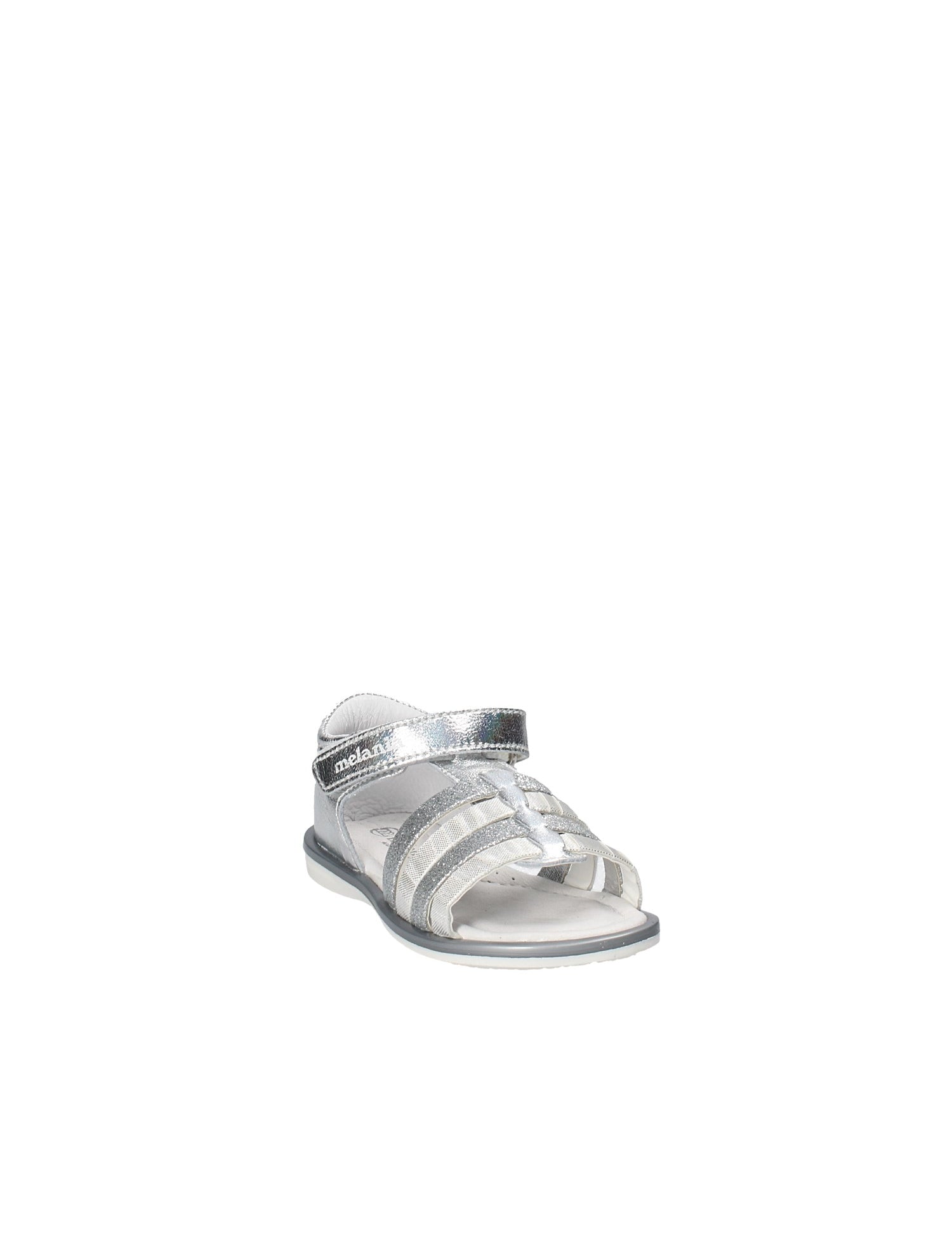 Sandali con strappi Grigio Melania