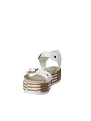 Sandali zeppa Bianco Grace Shoes
