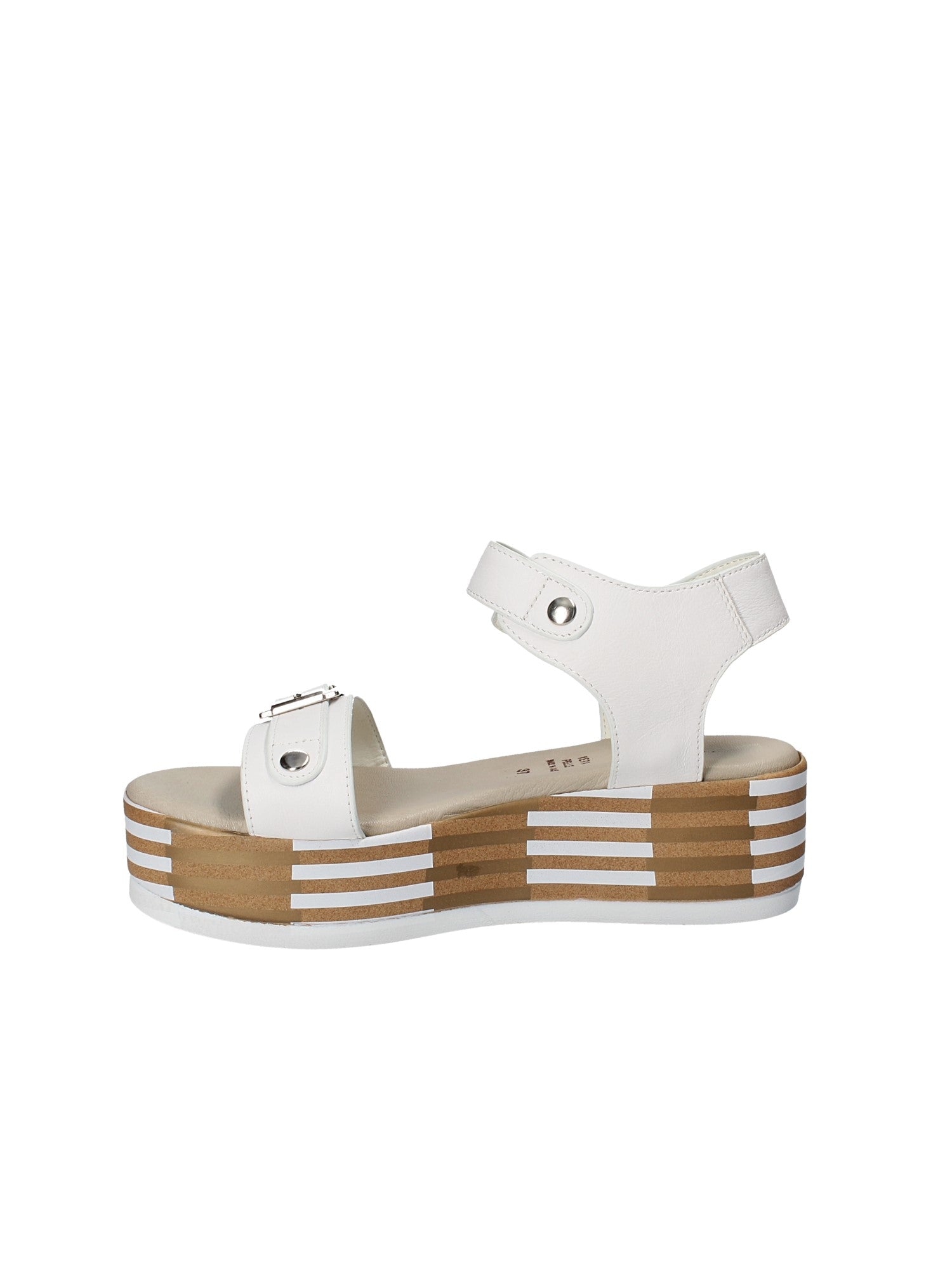 Sandali zeppa Bianco Grace Shoes