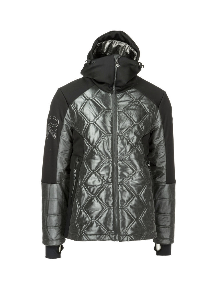 Piumini Nero Ea7 Emporio Armani