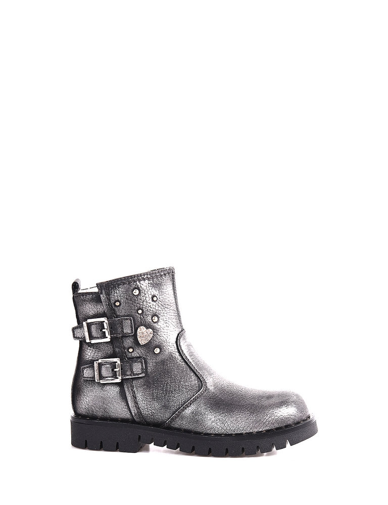 Stivaletti Grigio Nero Giardini Junior