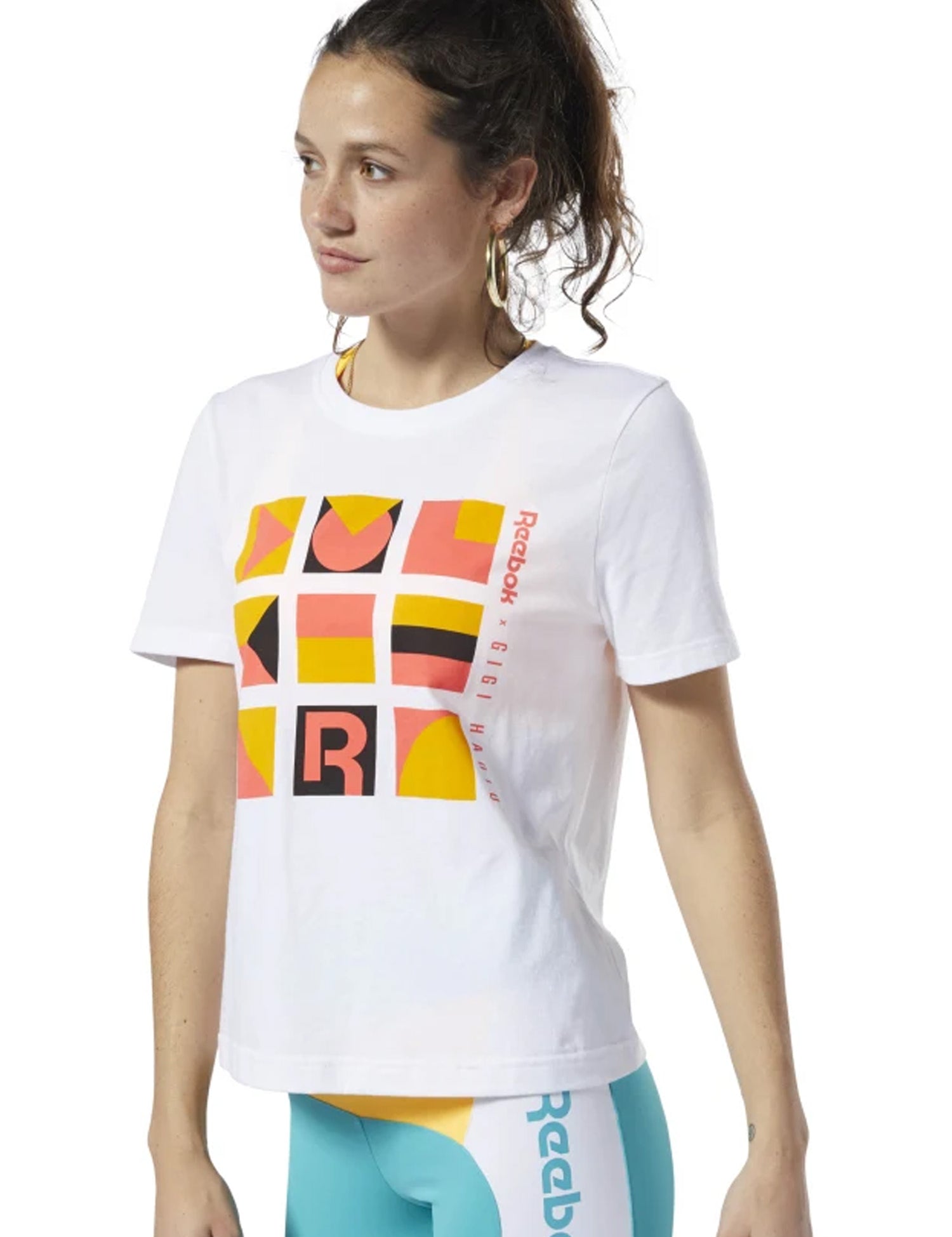 T-shirt Bianco Reebok