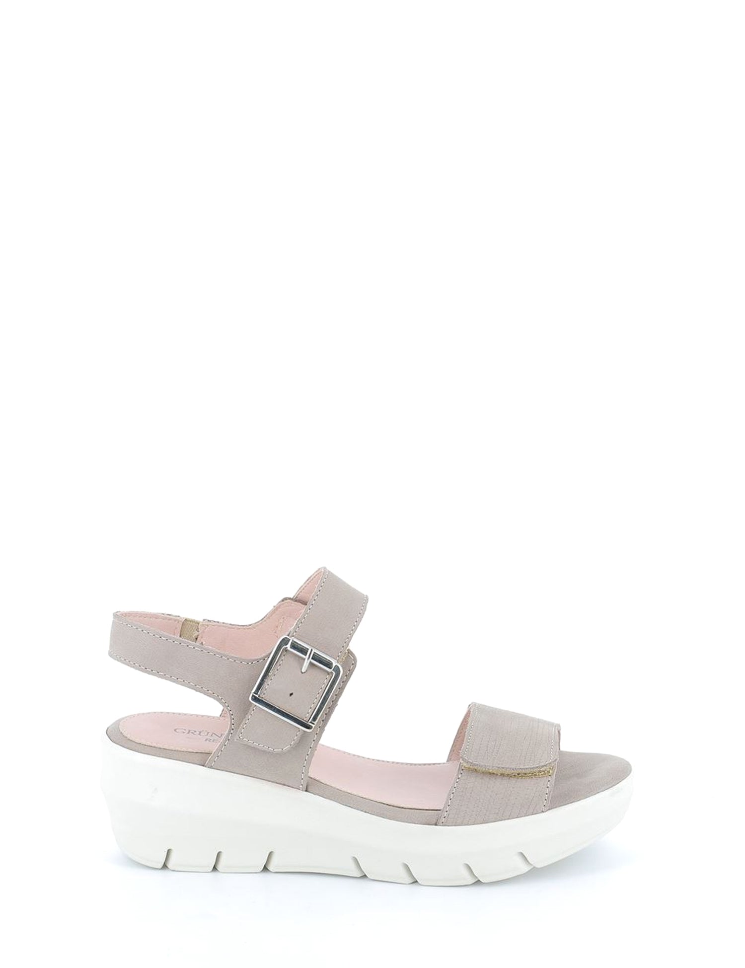 Sandali zeppa Beige Grunland