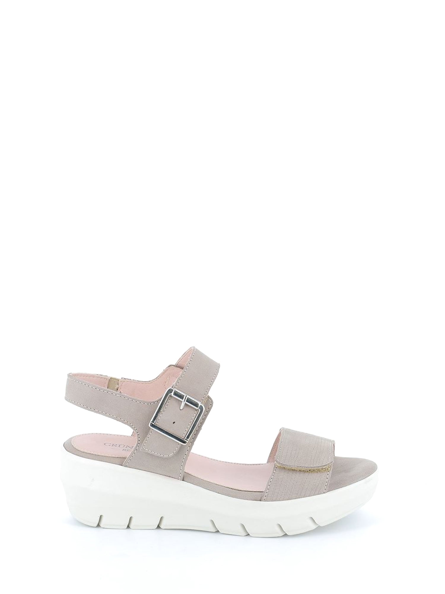 Sandali zeppa Beige Grunland