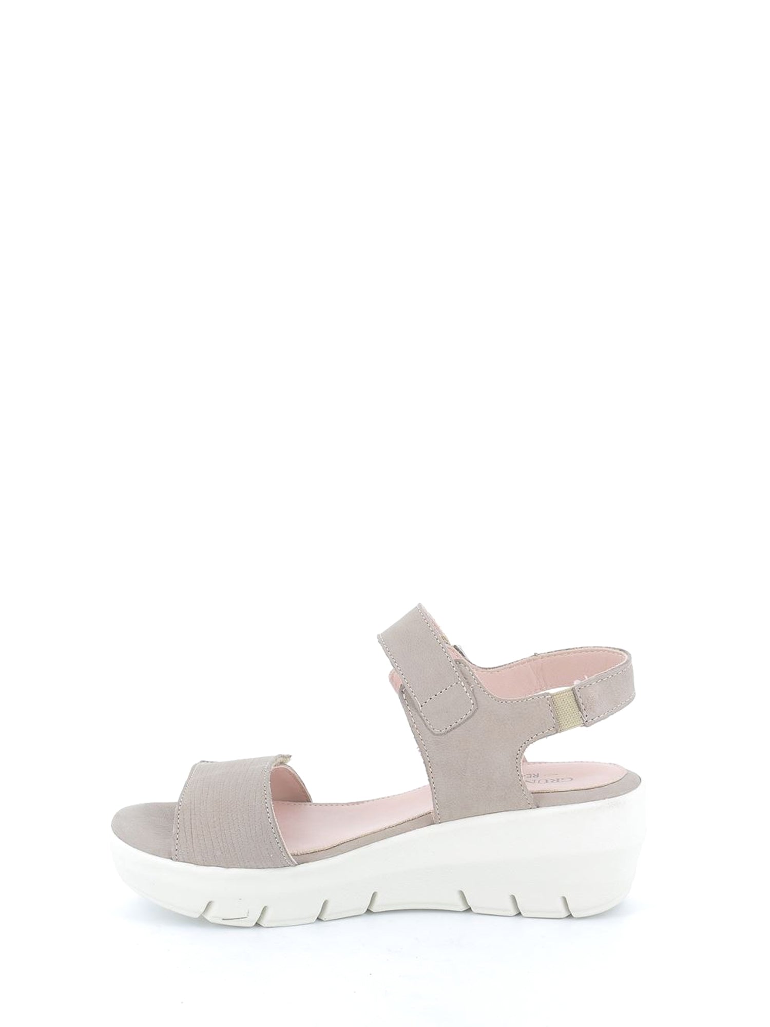 Sandali zeppa Beige Grunland