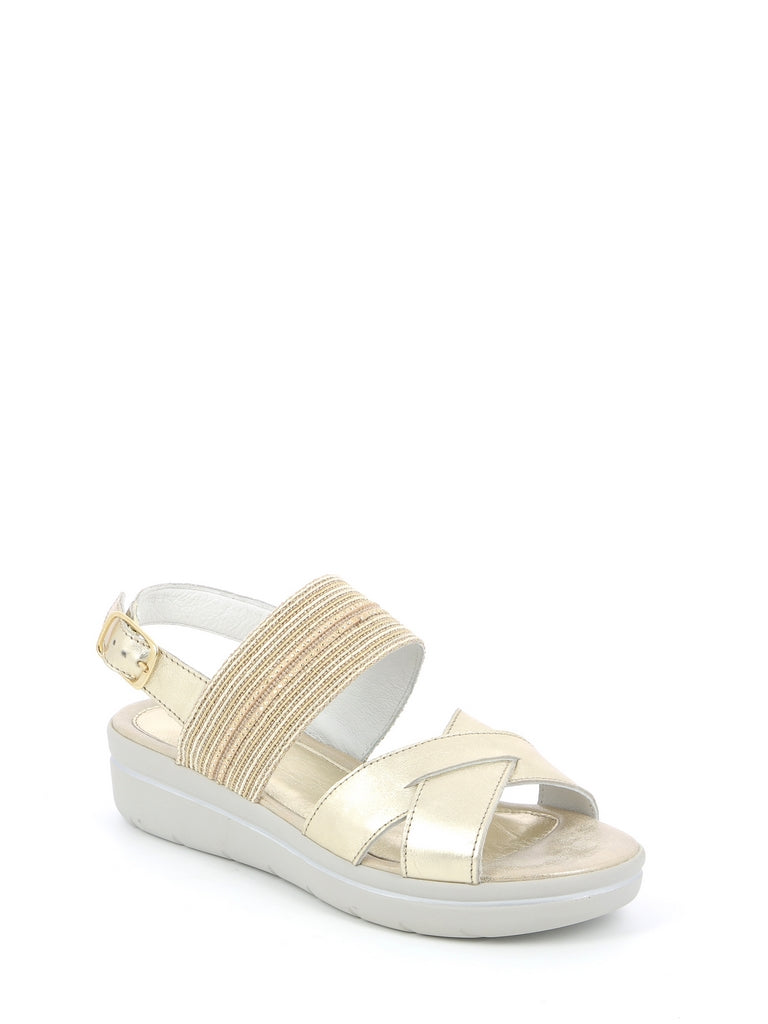 Sandali zeppa Beige Grunland