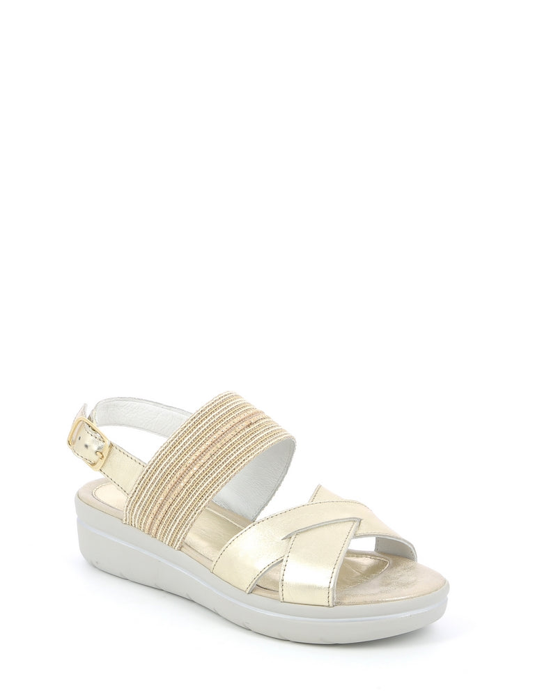 Sandali zeppa Beige Grunland