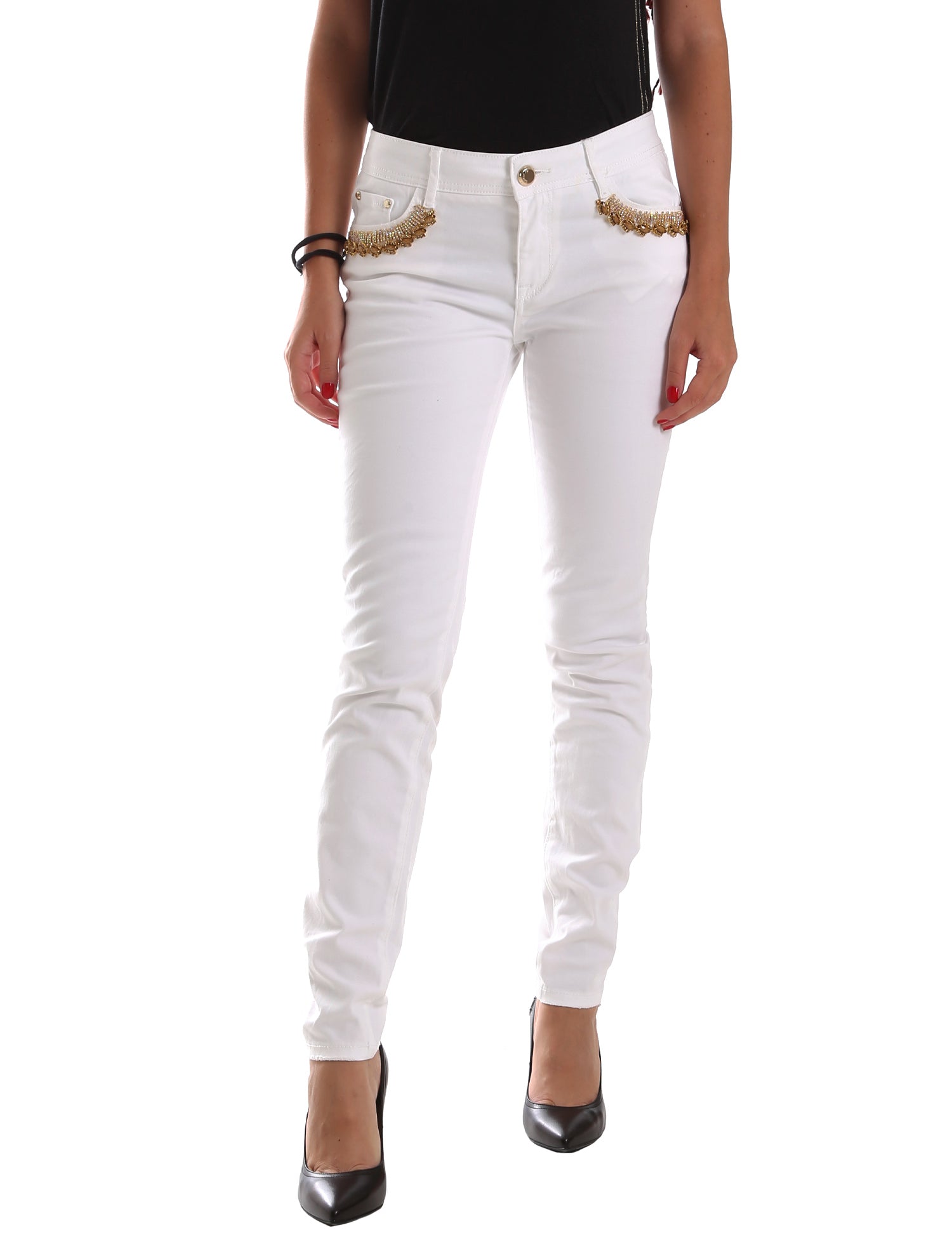 Pantaloni Bianco Gaudi Jeans