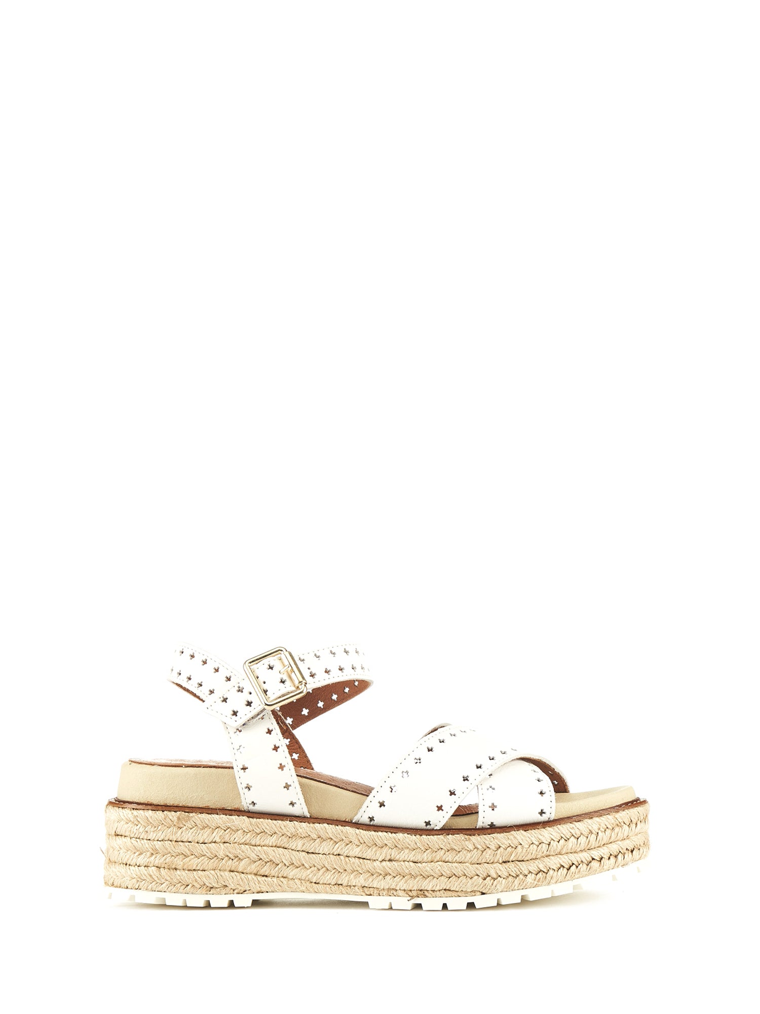 Sandali zeppa Bianco Lumberjack