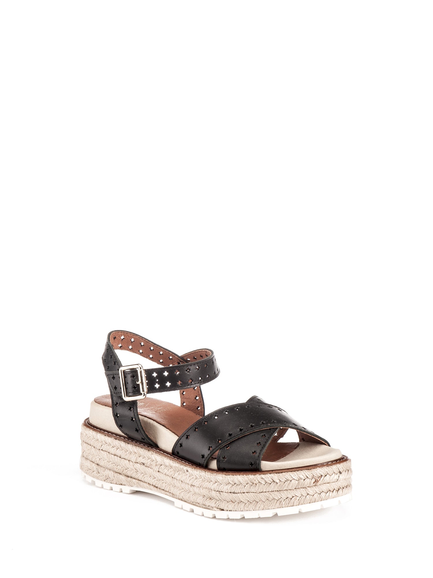 Sandali zeppa Nero Lumberjack