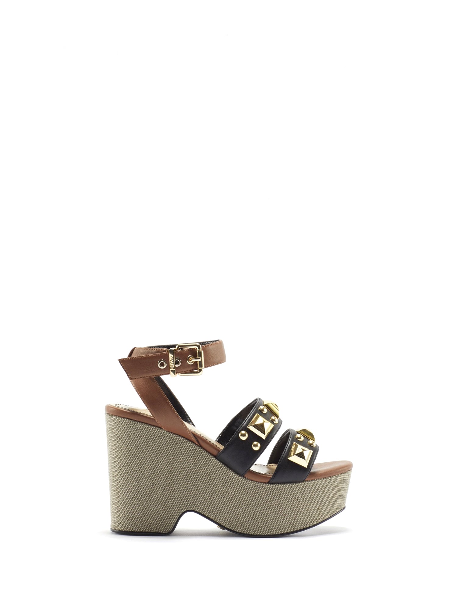 Sandali zeppa Marrone Gaudi