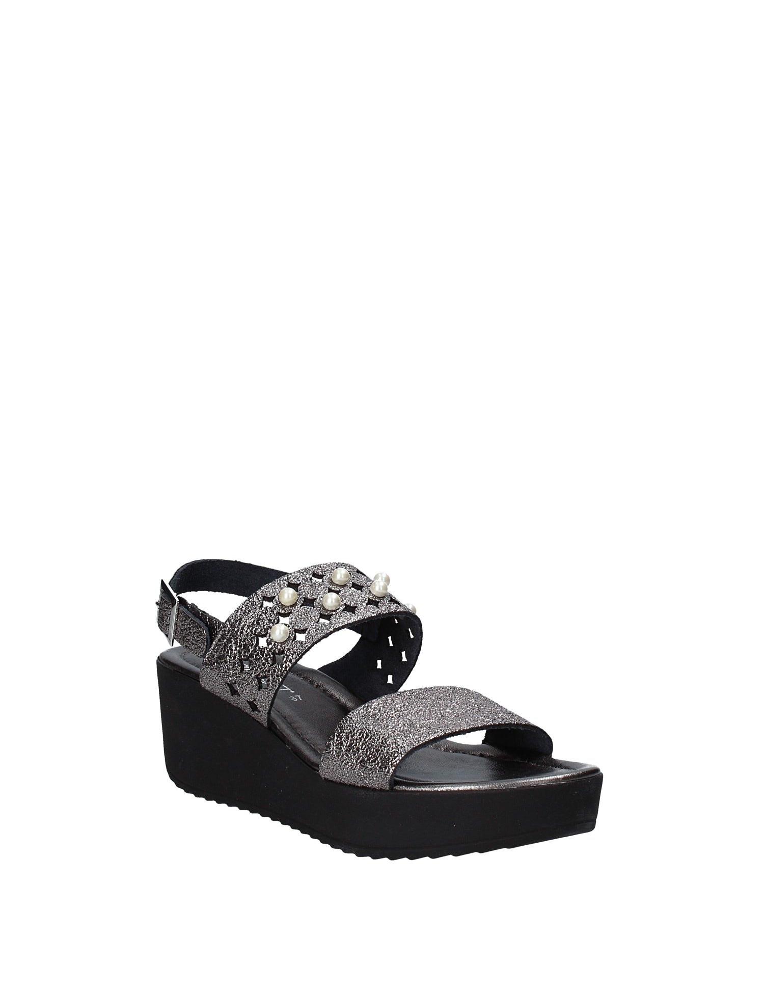 Sandali zeppa Grigio Cinzia Soft