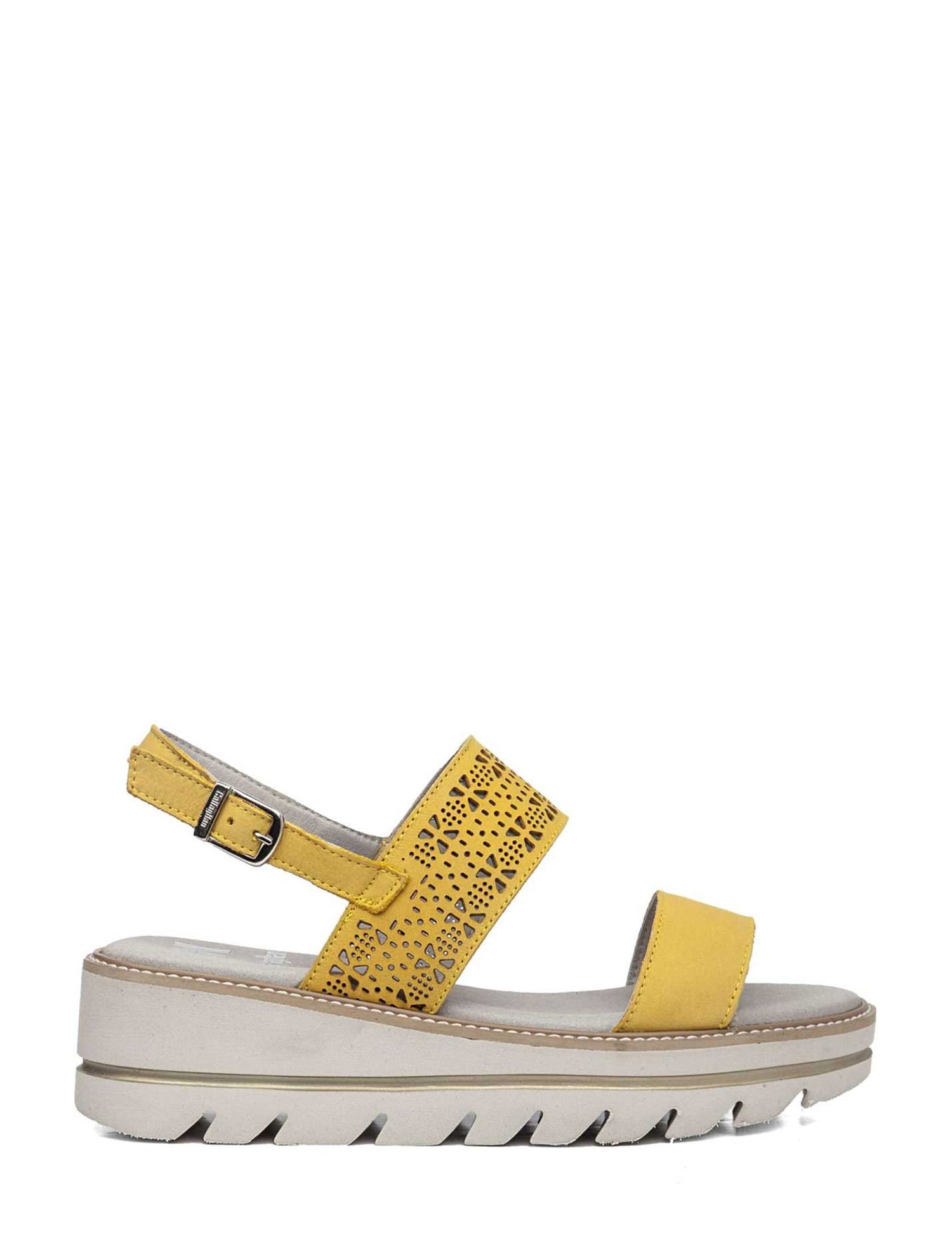 Sandali zeppa Giallo Miss Callaghan