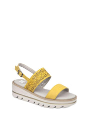 Sandali zeppa Giallo Miss Callaghan