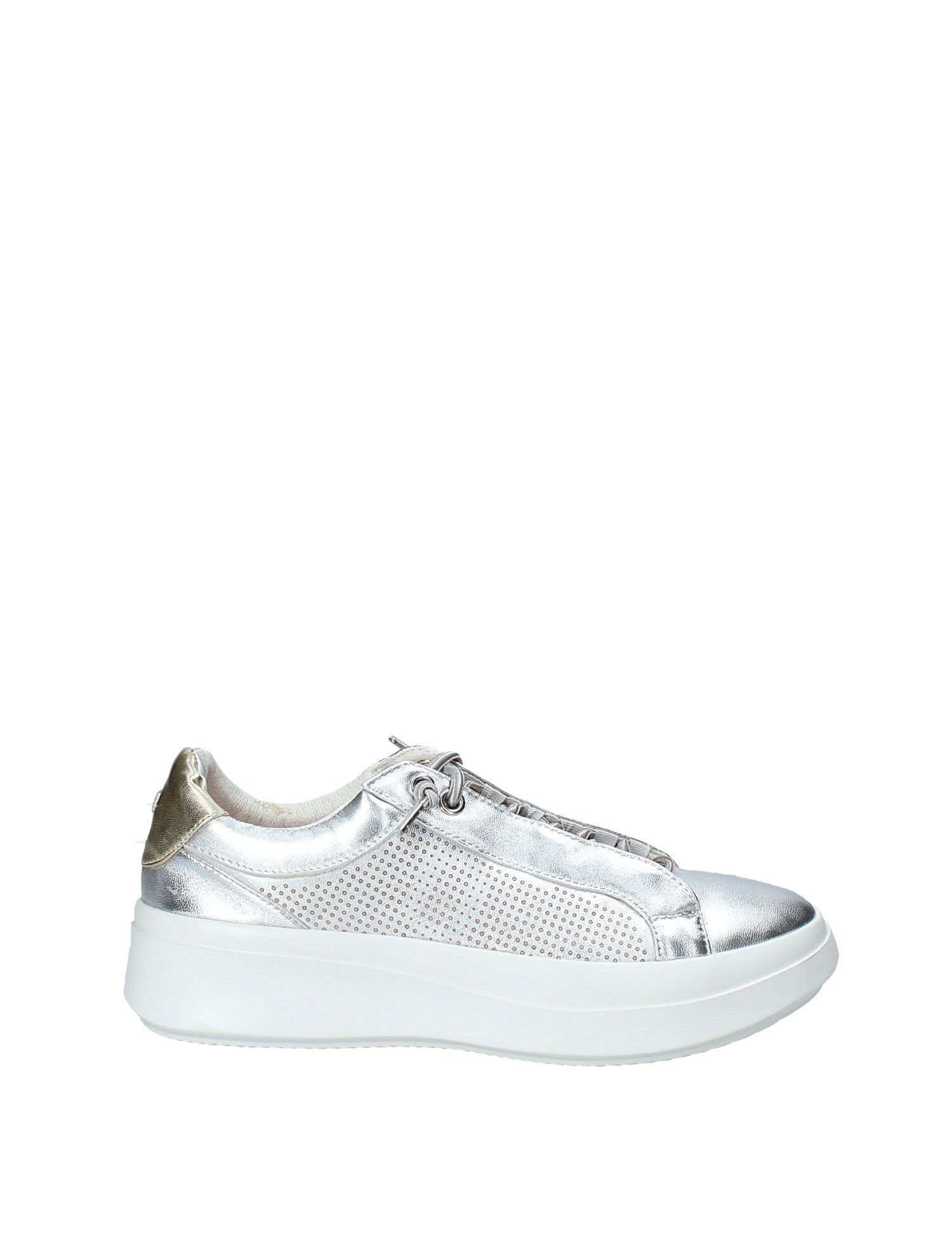 Sneakers Argentato Impronte