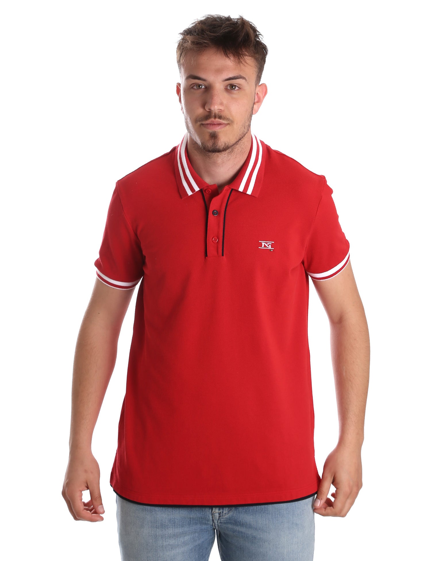 Polo Rosso Nero Giardini
