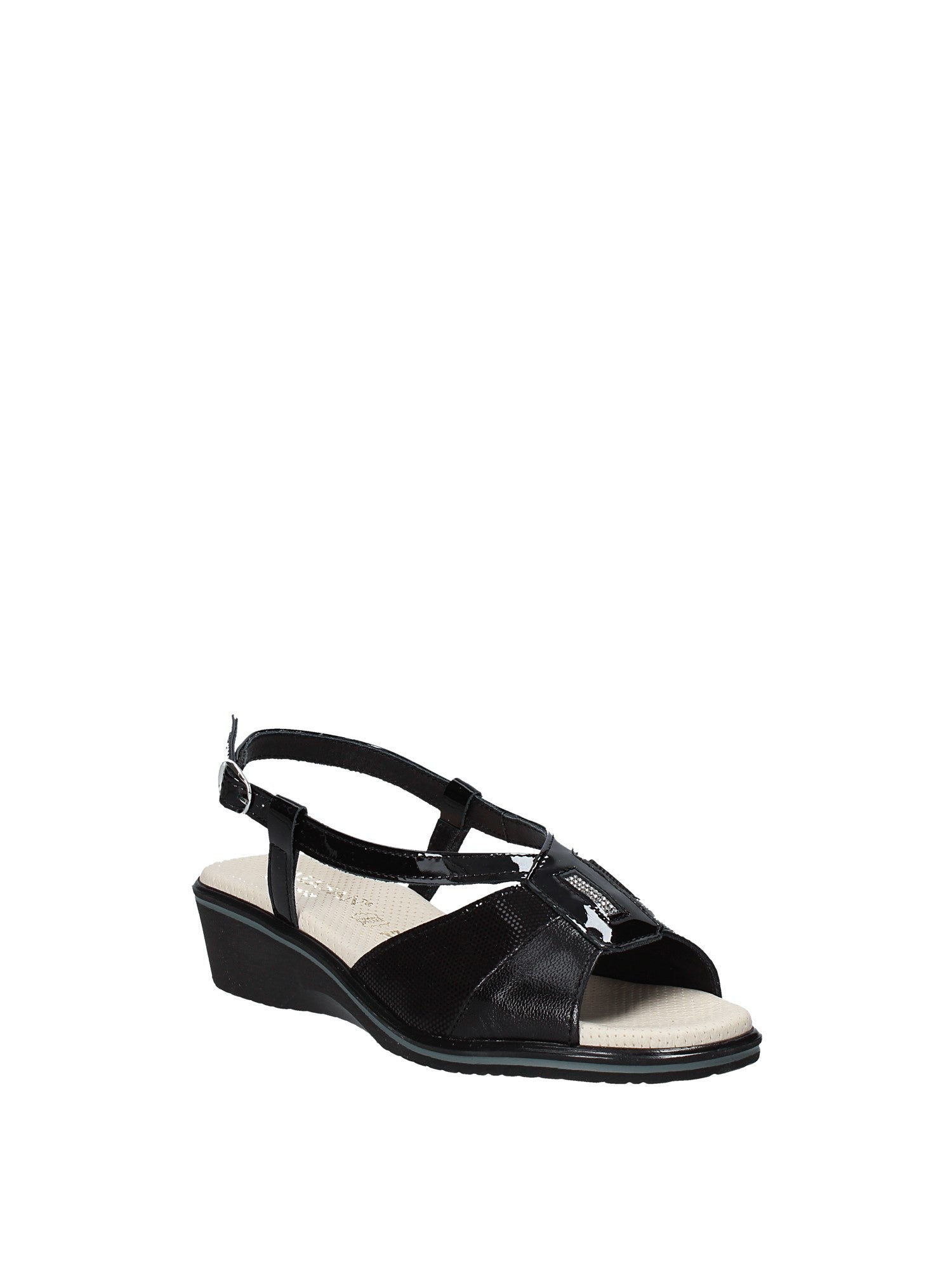 Sandali zeppa Nero Susimoda