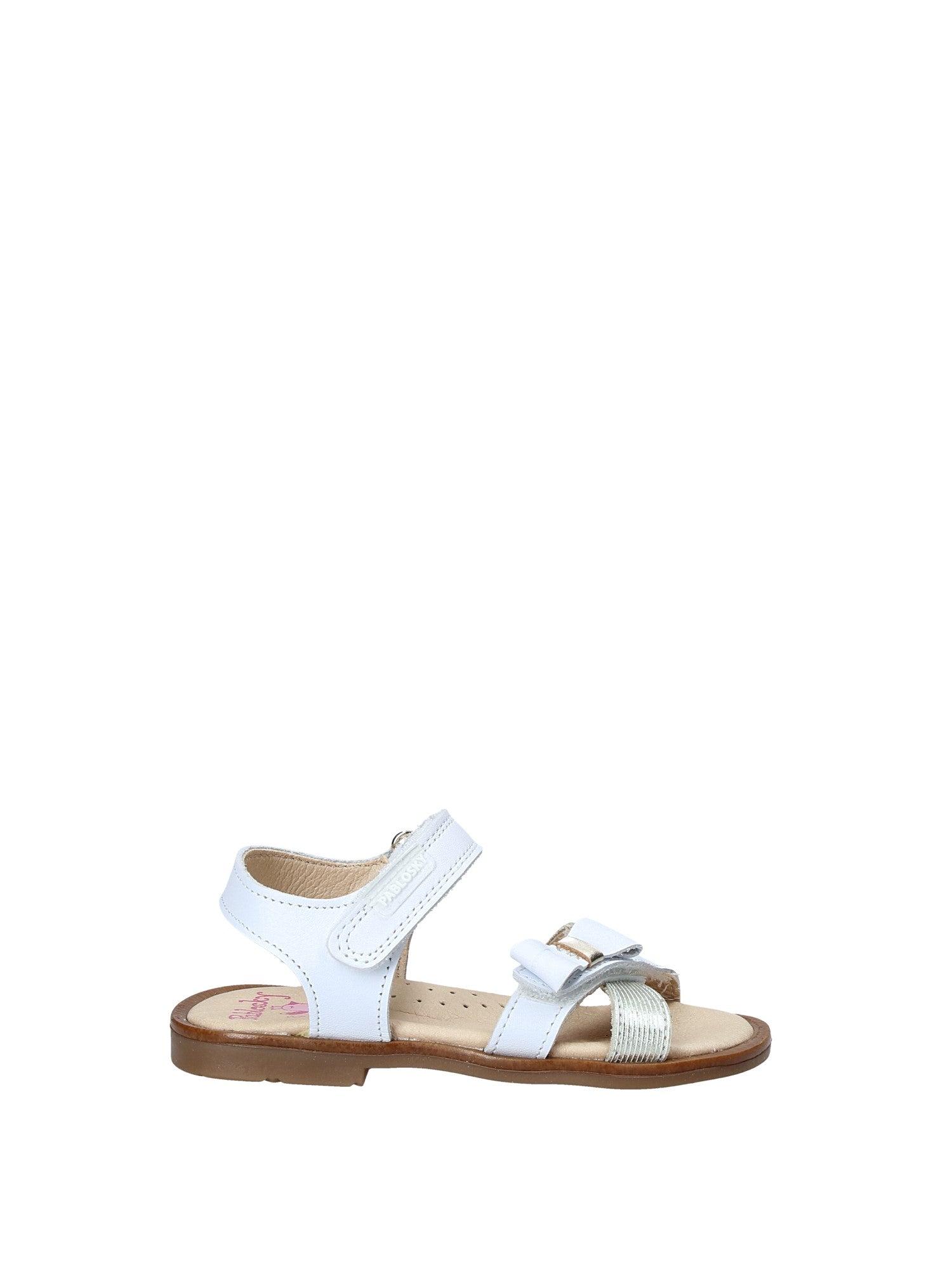 Sandali con strappi Bianco Pablosky