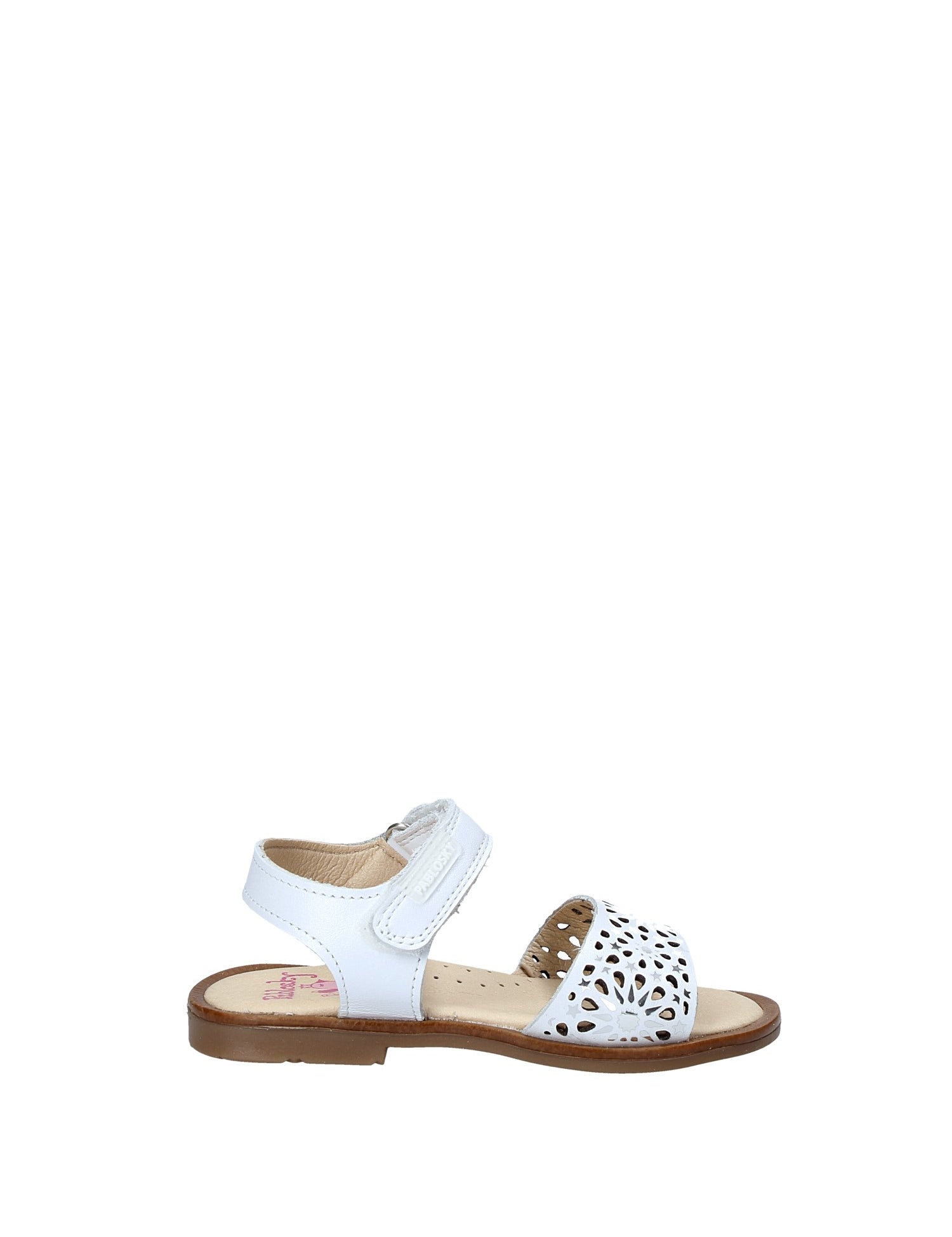 Sandali con strappi Bianco Pablosky